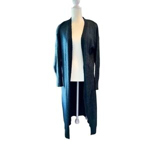 Noisy May Open Maxi Cardigan in Reflecting Pond Green Size S